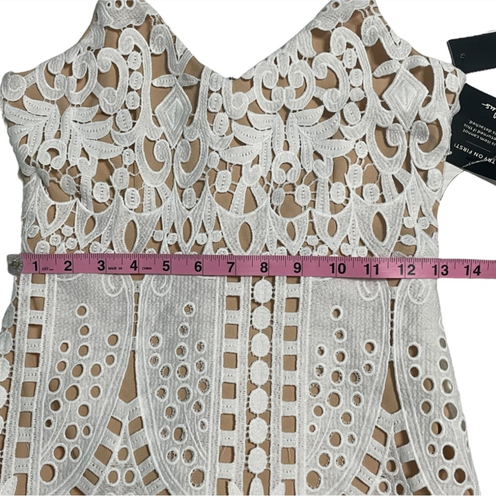 Lulu's Creamy White Lace Mini Dress - Picture 13 of 16